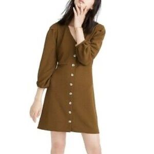 Madewell Long Sleeve Green Dress